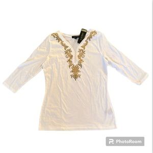 NWT Lauren Ralph Lauren Petite Shirt PM